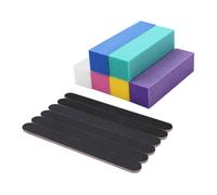 WOONEKY 13 pièces Set de Polissoirs et Abrasifs à Ongles Professionnels pour Manucure et Pédicure Ponceuse Ongles pour Usage Domestique et Salon Outils de Ponçage Naturels Acryliques