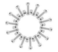 WOONEKY 14 Pièces Boulons et Écrous Acier Inoxydable pour Remplacement des Épingles de Batte de Tour de Poterie Outils et Portables pour Bats de Poterie et Têtes de Roue Céramique