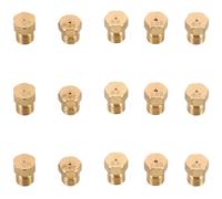 WOONEKY 15 Pièces Lot Buses Laiton pour Brûleur Gaz Injecteurs Cuivre de Rechange pour Cuisinière et Four Optimisation Énergie et Durabilité