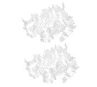 WOONEKY 150 Pièces Pinces à Canette Transparentes en Plastique, 150 Pièces Organisateur Modulaire pour Bobines de Couture, Rangement Compact pour Accessoires de Broderie, Quilting et