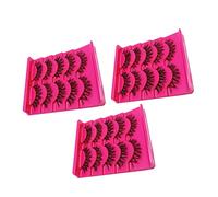 WOONEKY 15paires Faux Réutilisables Extensions De Multi- Avec Effet Flottant Et Confort Optimal