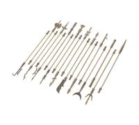 WOONEKY 18 pcs Miniatures Alliage de Zinc Modèles Darmes Anciennes Chinoises Décor Métallique Robuste pour Apprentissage et Collection Garçon Fille