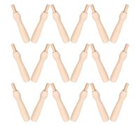 WOONEKY 18 Pcs Wooden Craft Felting Handles Ergonomic Needle Felting Grip For DIY Wool Felt Cross Stitch And Punch Needle Tools