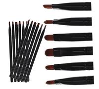 WOONEKY 18 Pièces Lot De Pinceaux Maquillage Yeux Anti-ombres Outils Plat Sourcils Fond Teint