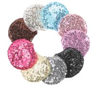 WOONEKY 18pièces Kit De Fabrication De Barrette Souris Sequins Accessoires Pour Headband Et Clips Capillaires Décorations Festives Pour Filles