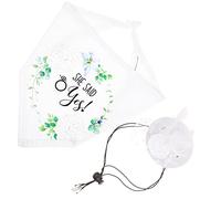 WOONEKY 1ensemble Chapeau Et Écharpe Élégants pour Chiens Accessoires De Mariage pour Animaux De Compagnie Décoratif pour Célébrations Nuptiales My Humans are Getting Married