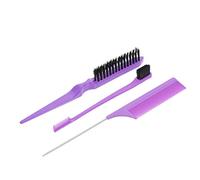 WOONEKY 1ensemble Peigne à Coiffer Professionnel à Double Extrémité Set De Peigne Et Brosse à Cheveux Pour Coiffeurs Pour Boucles Et Démêlage