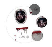 WOONEKY 1ensemble Stickers Toilet Seat Halloween Horrific Bloody Decals Pour Salle De Bain