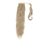 WOONEKY 1pièce Perruque Cheveux Bouclés Avec Extension De Queue De Cheval Accessoire De Coiffure Naturel Et Confortable Haute Température