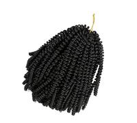 WOONEKY 1pièce Perruque Courte Femme Style Réaliste Accessoire De Mode Tresses Bouclées Fils Synthétiques Pour Cosplay Et Usage