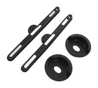 WOONEKY 2 Ensembles Folding Desk Cup Holder and Card Slot Organizer for Bed Portable Plastic Anti-Scald Inserts with Adjustable Device Grip Foldable Accessories for Laptop Table Home