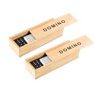 WOONEKY 2 Ensembles Jeu de Dominos Ensemble de Kits de Blocs de Construction Éducatifs pour Développement de Intelligence Créativité Comprend Une Boîte de Rangement Pratique