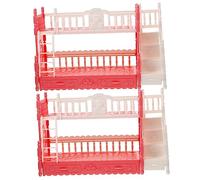 WOONEKY 2 Ensembles Miniature Lit Superposé pour Poupées Lot de Lits Doubles Miniatures Mobilier de Maison de Poupée Accessoires Décoratifs pour Chambre Denfant Couleur