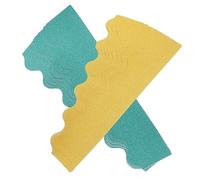 WOONEKY 2 Ensembles Stickers Bordure Autocollante Dorée et Verte pour Tableau Décoratifs Papier Bordure pour Panneau Affichage Autocollants DIY pour Salle de Classe et Fête