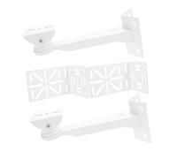 WOONEKY 2 Ensembles Support Mural Acier pour Caméra Angle Ajustable Adaptateur pour Montage Plafond et Coin Lot pour Surveillance Sécurisée Entreprise