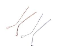 WOONEKY 2 Ensembles Transparent Metal Eyeglass Temples Replacement Durable Glasses Arms With Crystal Design For Spectacle Repair Lightweight Comfortable Frame Legs For Sunglasses