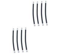 WOONEKY 2 Ensembles Tube Extension Flexible pour Pompe avec Raccord Et Facile À Installer Compatible Embout Américain pour Gonflage Prolongé 4 Pièces * 2