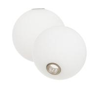 WOONEKY 2 pièces Abat-jour Verre Globe pour Plafonnier Suspension Lot de Lampes Surface Polie Résistante Remplacement Facile pour Lustres et Lampes Suspendues