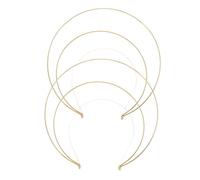 WOONEKY 2 pièces Bandeau Tête Trois Couches Doré pour DIY Couronne Déesse Accessoire Chic Mariage Fête et Cosplay