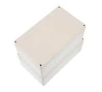 WOONEKY 2 pièces Boîte de Jonction Électrique Étanche Plastique pour Câbles Extérieurs Protection Pluie et Poussière Coffret Polyvalent pour Projets Électriques Extérieur et Intérieur