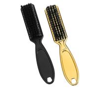 WOONEKY 2 pièces Brosse de Nettoyage pour Cheveux Balayette à Cheveux Portable pour Barbier Brosse Nylon Autour Cou Oreilles Outil Professionnel pour Salon et Coiffeurs