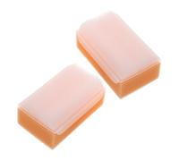 WOONEKY 2 pièces Brosse Sensorielle pour Garçon Fille Éponge Douce Orange Outil pour Massage Crâne et Soin Cheveux Adaptée Aux Tout Petits et Aux Troubles Sensoriels