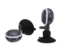 WOONEKY 2 Pièces Bulleur D'aquarium avec Ventouse Design Plat Compact | Diffuseur D'air Réglable Compatible Pompe Dc, Surface Anti-obstruction, pour Crevettes et Alevins