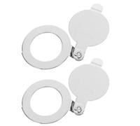 WOONEKY 2 pièces Cache Porte Cuivre Lot de Couvre-œil de Chat pour Porte Protection Anti-espionnage Installation Facile pour Maison et Bureau Sécurité et Confidentialité Renforcées