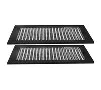 WOONEKY 2 Pièces Cache-ventilation de Sol Silicone Flexible Protection Antidérapante pour Chauffage Compatible Rv et Sous-sol Protège le Conduit Air