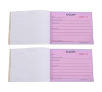 WOONEKY 2 Pièces Carnet de Reçus Triplicata Autocopiant 2 Exemplaires 14,6 X 10,5 CM Papier Factures Commerciales pour Entrepreneurs Gestion Paiements Travaux et Services Bureau