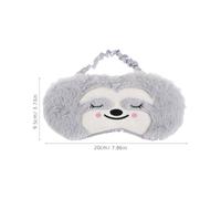 WOONEKY 2 Pièces de Sommeil Garçon Fille Peluche Animal Doux Nuit Garçon Fille Occultant Gris Singe pour École Voyage Maison