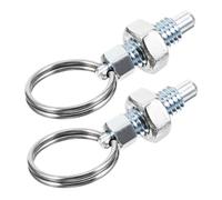 WOONEKY 2 pièces Goupilles à Ressort Acier Inoxydable avec Anneau de Tirage Verrouillage et pour Machines Industrielles et Équipement Automobile
