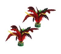 WOONEKY 2 pièces Jianzi Shuttlecock Hand Made Foot Exercise Toy for and Adults Traditional Chinese Game for Balance and Coordination