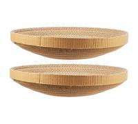 WOONEKY 2 pièces Lot de Coussinets de Rechange pour Griffoir Chat Carton Recyclé Planche Résistante à Lusure Protège Sols et Meubles pour Maison et Animalerie