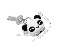 WOONEKY 2 pièces Lot de Mini Cadenas Métal Créatif Forme Panda avec Clés Petit Verrou Sécurisé pour Bagages Journaux Intimes Casiers et Boîtes de Rangement Portable et Léger pour Voyage