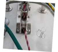 WOONEKY 2 pièces Manille Auto-verrouillante Acier Inoxydable Lot de Manilles à Dégagement Rapide pour Gréement Marin Voile et Bateaux Fixation Sécurisée et Légère pour Cordes et Chaînes