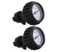 WOONEKY 2 Pièces Manomètre pour Kayaks et Planches de Surf Gonflables, Lecture Claire, Matériau PVC Solide, Mesure de Pression 0-30 Psi pour Bateaux et Sup en Déplacement