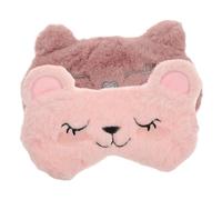 WOONEKY 2 Pièces Masques de Sommeil Peluche Masques pour Yeux Doux et Confortables Cache-yeux Cartoon Animaux pour Nuit Sieste et Voyage et Faciles à Transporter