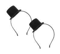 WOONEKY 2 Pièces Mini Top Hat Headband Vintage Victorian Flapper Costume Accessory For Women And Adjustable Gothic Party Hairpiece For Roaring Twenties And Festival Celebrations