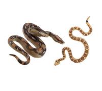 WOONEKY 2 pièces Modèles de Serpents Réalistes pour Farces et Décorations Halloween Accessoires Serpent pour Fête et Enseignement Garçon Fille