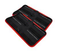 WOONEKY 2 pièces Organisateur de Forets Compact Tissu Oxford Pochette de Rangement Multifonction pour Embouts de Petite Lot de Portable et Facile à Nettoyer pour Outils de Perçage