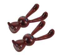 WOONEKY 2 Pièces Outil de Massage Gua Bois de Santal de Masseur Visage Forme de Lapin pour Sculptage Mâchoire