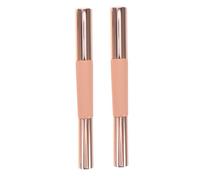 WOONEKY 2 Pièces Pinceau Lèvres Double-embout Silicone avec Capuchon Hygiénique Brosse Correctrice Lèvres et Vernis Ongles Portable Douce pour Maquillage Quotidien et Voyage