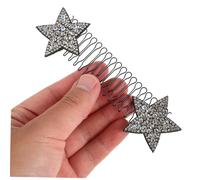 WOONEKY 2 pièces Pinces Cheveux Invisibles Étoiles Colorées Épingles Fixatrices Dissimulées Accessoires Coiffure Polyvalents pour Styles Rapides et Naturels Argentées