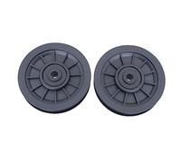 WOONEKY 2 pièces Poulie de Mouflage Nylon pour Équipement de Salle de Sport Résistante à Lusure Accessoire et Flexible pour Machine de Musculation