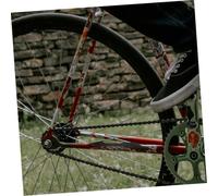 WOONEKY 2 pièces Protection Cadre Silicone Autocollant Protecteur Chaîne Antirayures Compatible VTT et Route Protection Flexible et Décorative