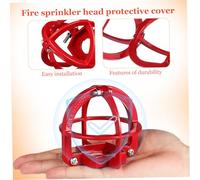 WOONEKY 2 Pièces Protection Tête Gicleur Incendie Rouge Antirouille Coque Extérieure Facile à Installer pour Garages Hôtels Commerces Hôpital Protection Intégrale et Avertissement Visuel