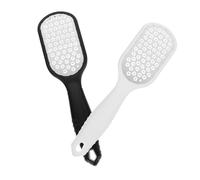 WOONEKY 2 pièces Râpe à Pédicure Inoxydable Outil Manuel Anti-callosités Élimine Corne et Peau Dure pour Soin des Confortable et Kit Spa Pied Pratique