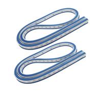 WOONEKY 2 pièces Règle Flexible avec Bande Métallique Courbe Ajustable pour Dessin Technique Couture et Modélisme Outil Portable pour Tracé Précis de Formes Géométriques et Courbes