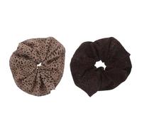WOONEKY 2 Pièces Scrunchies Léopard Extra-Larges Élastiques Doux pour Cheveux Épais Accessoires pour Queue de Cheval Basse Bandes Capillaires Confortables pour Femmes et Filles